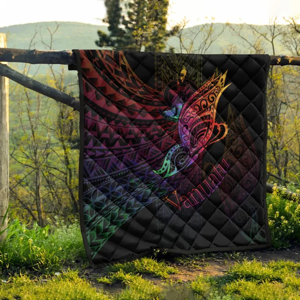 Vanuatu Premium Quilt - Butterfly Polynesian Style