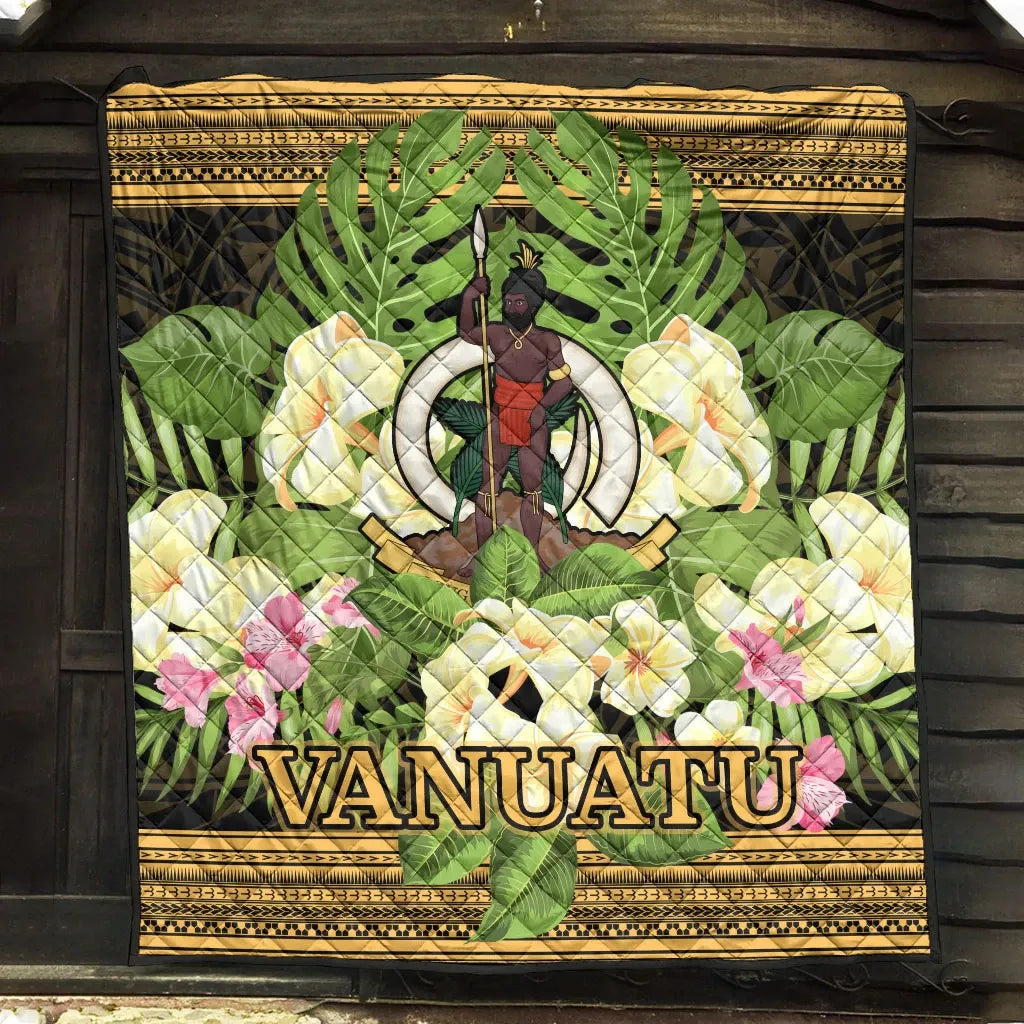 Vanuatu Premium Quilt - Polynesian Gold Patterns Collection