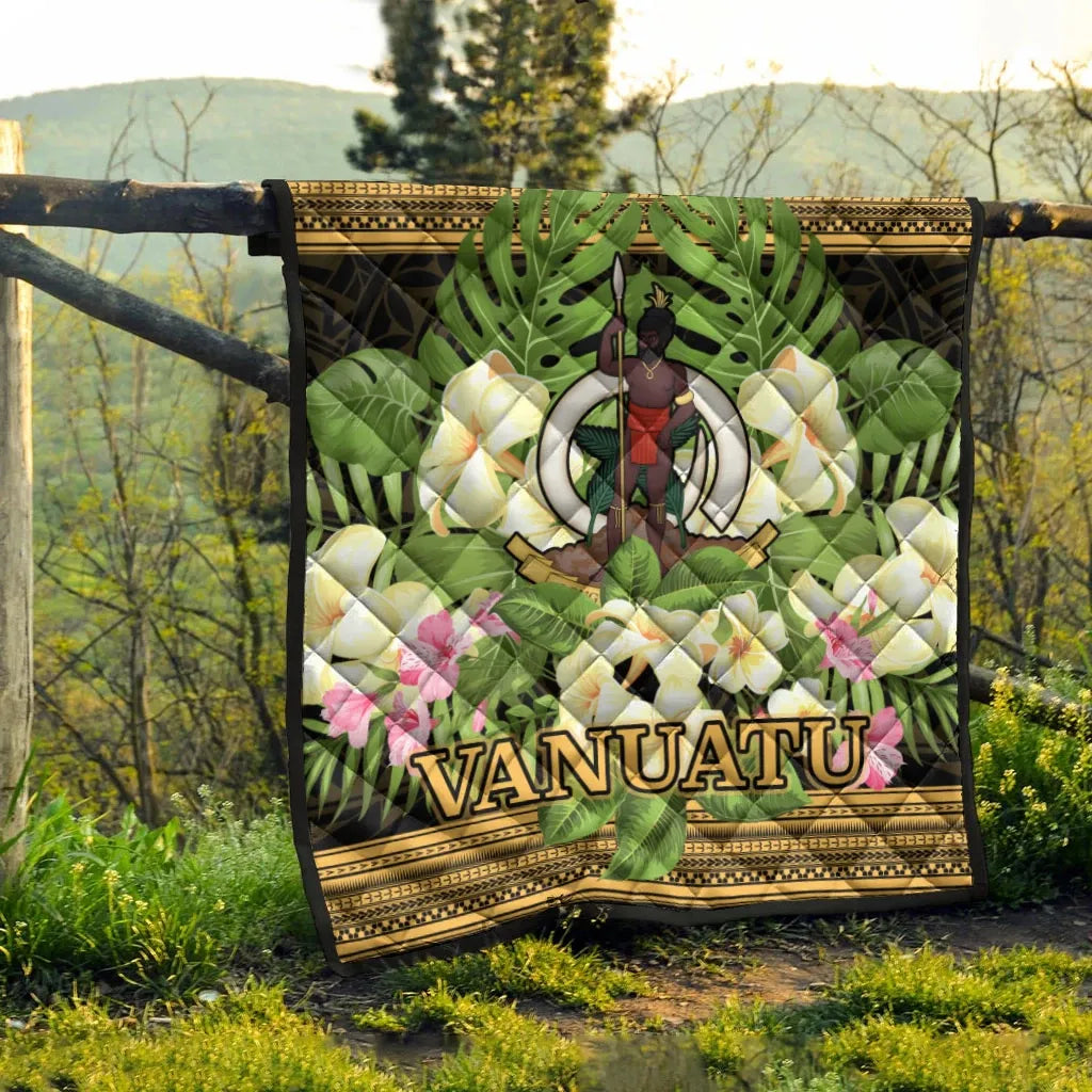 Vanuatu Premium Quilt - Polynesian Gold Patterns Collection