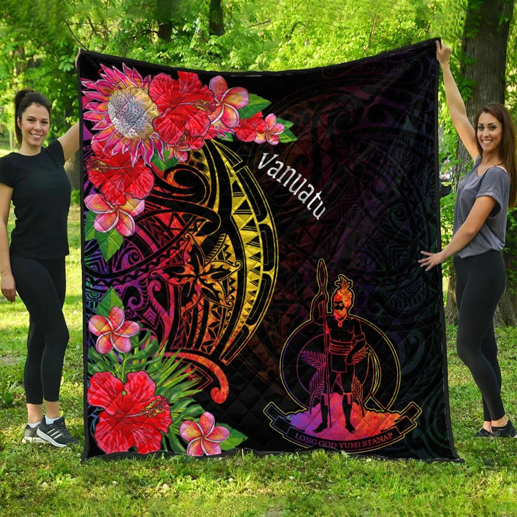 Vanuatu Premium Quilt - Tropical Hippie Style