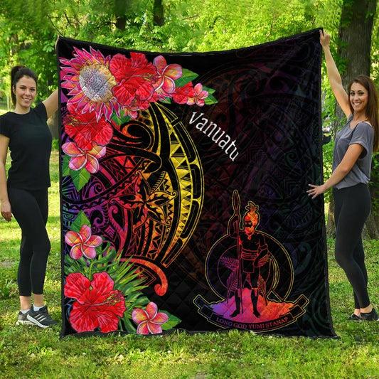 Vanuatu Premium Quilt - Tropical Hippie Style
