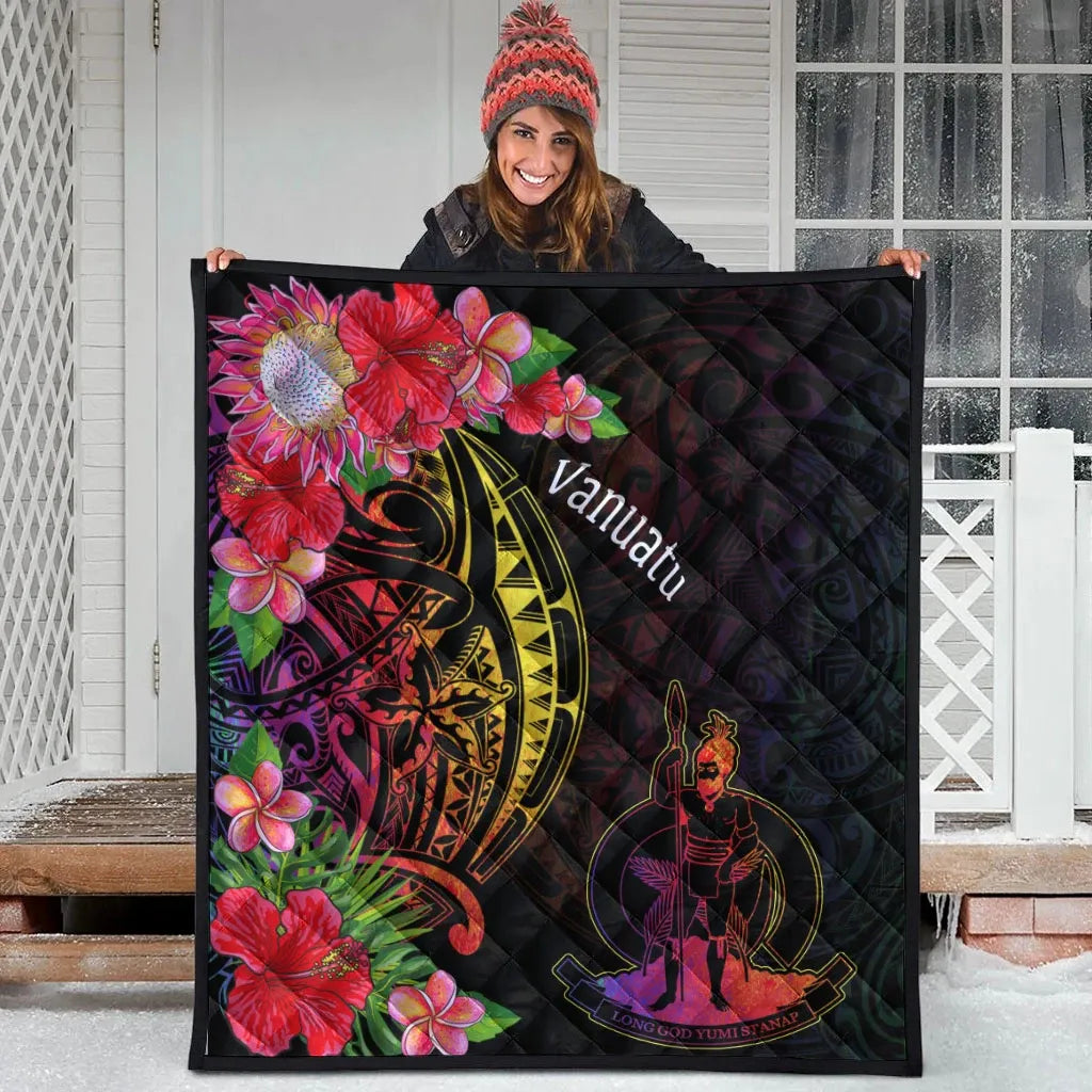 Vanuatu Premium Quilt - Tropical Hippie Style