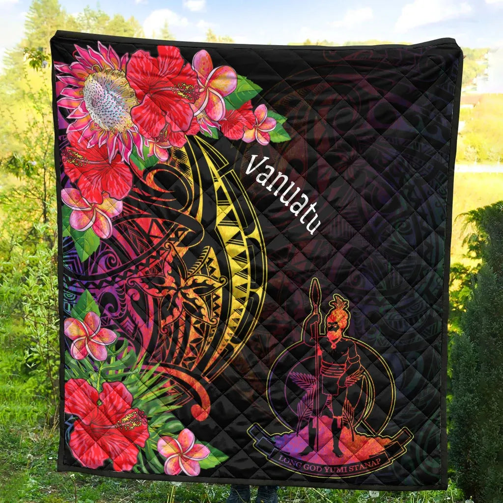 Vanuatu Premium Quilt - Tropical Hippie Style