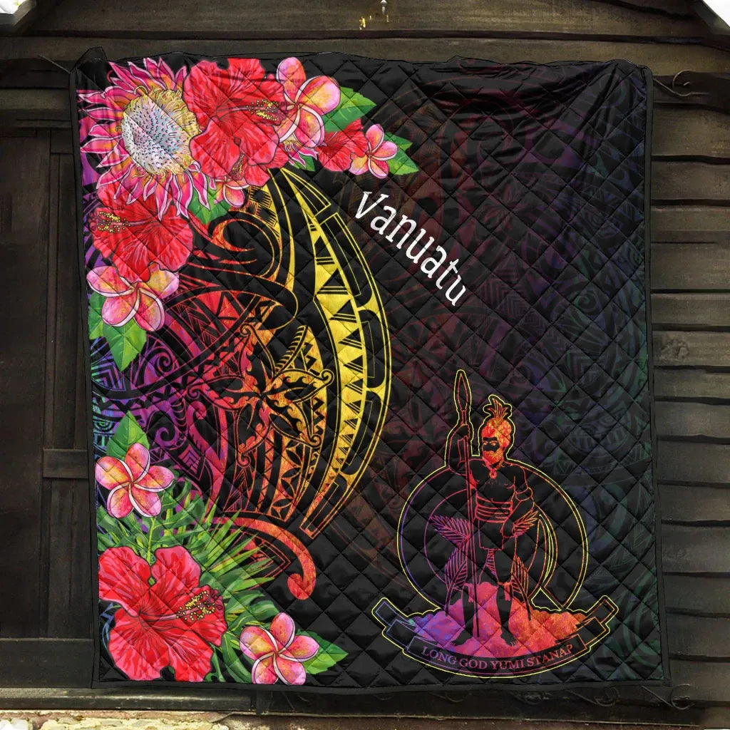 Vanuatu Premium Quilt - Tropical Hippie Style