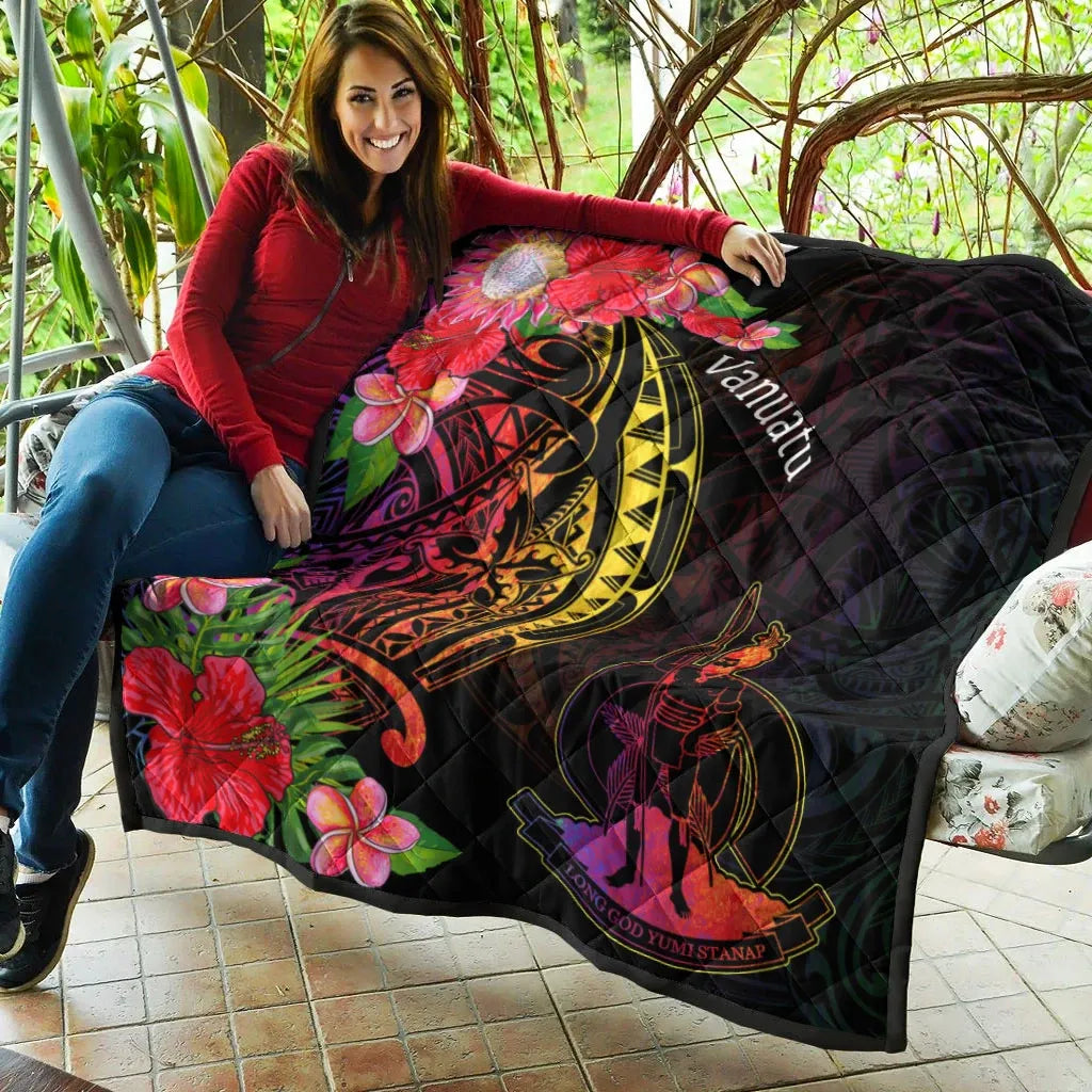 Vanuatu Premium Quilt - Tropical Hippie Style