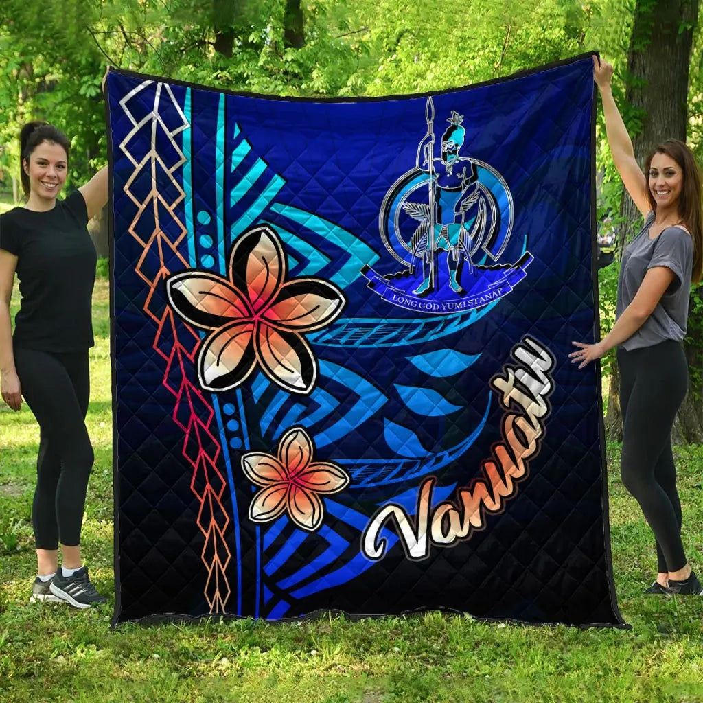 Vanuatu Premium Quilt - Vintage Tribal Mountain