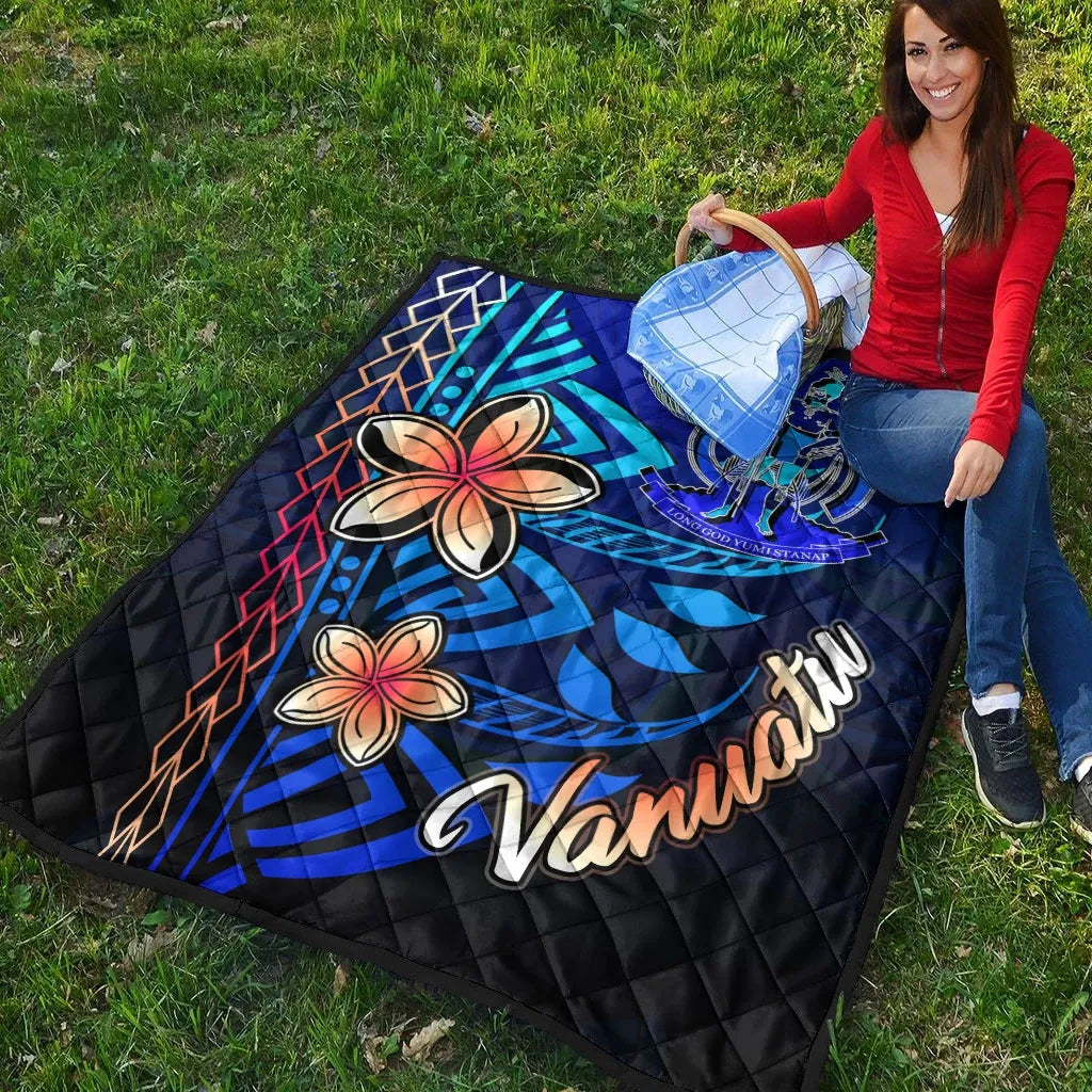Vanuatu Premium Quilt - Vintage Tribal Mountain