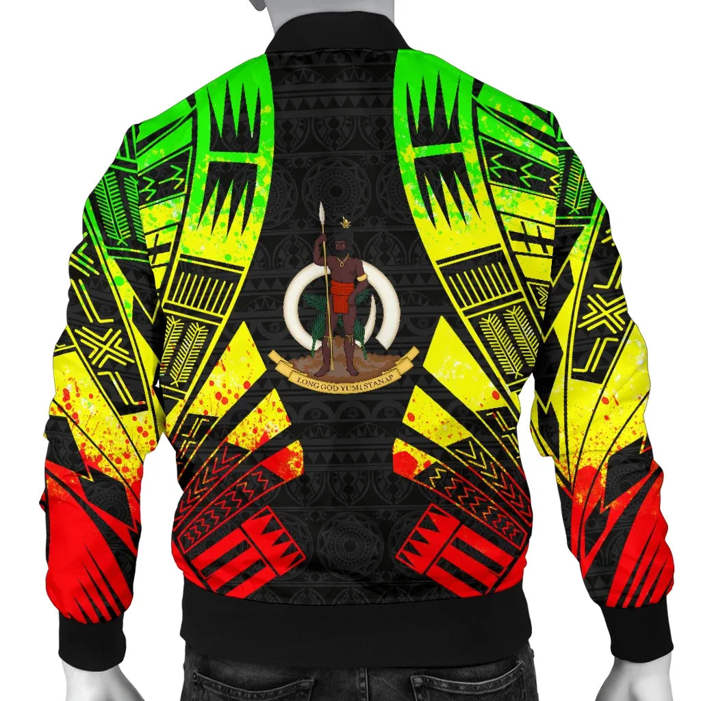Vanuatu Bomber Jackets - Polynesian Tattoo Reggae
