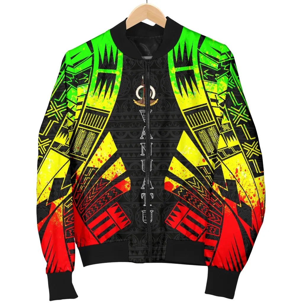 Vanuatu Bomber Jackets - Polynesian Tattoo Reggae