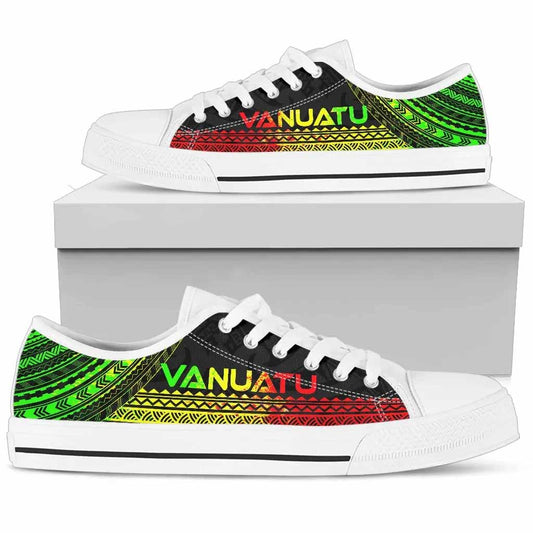 Vanuatu Low Top Shoes - Polynesian Reggae Chief Version