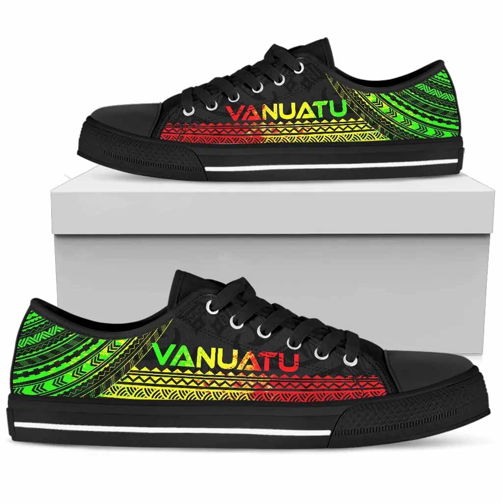 Vanuatu Low Top Shoes - Polynesian Reggae Chief Version