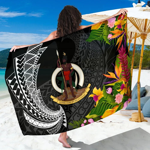 Vanuatu Sarong - Seal Spiral Polynesian Patterns