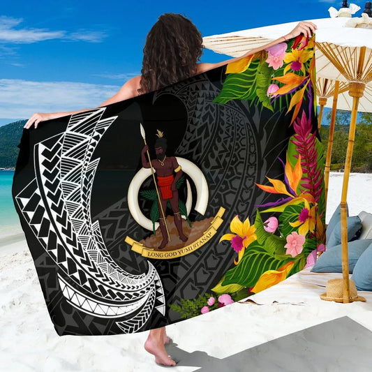 Vanuatu Sarong - Seal Spiral Polynesian Patterns