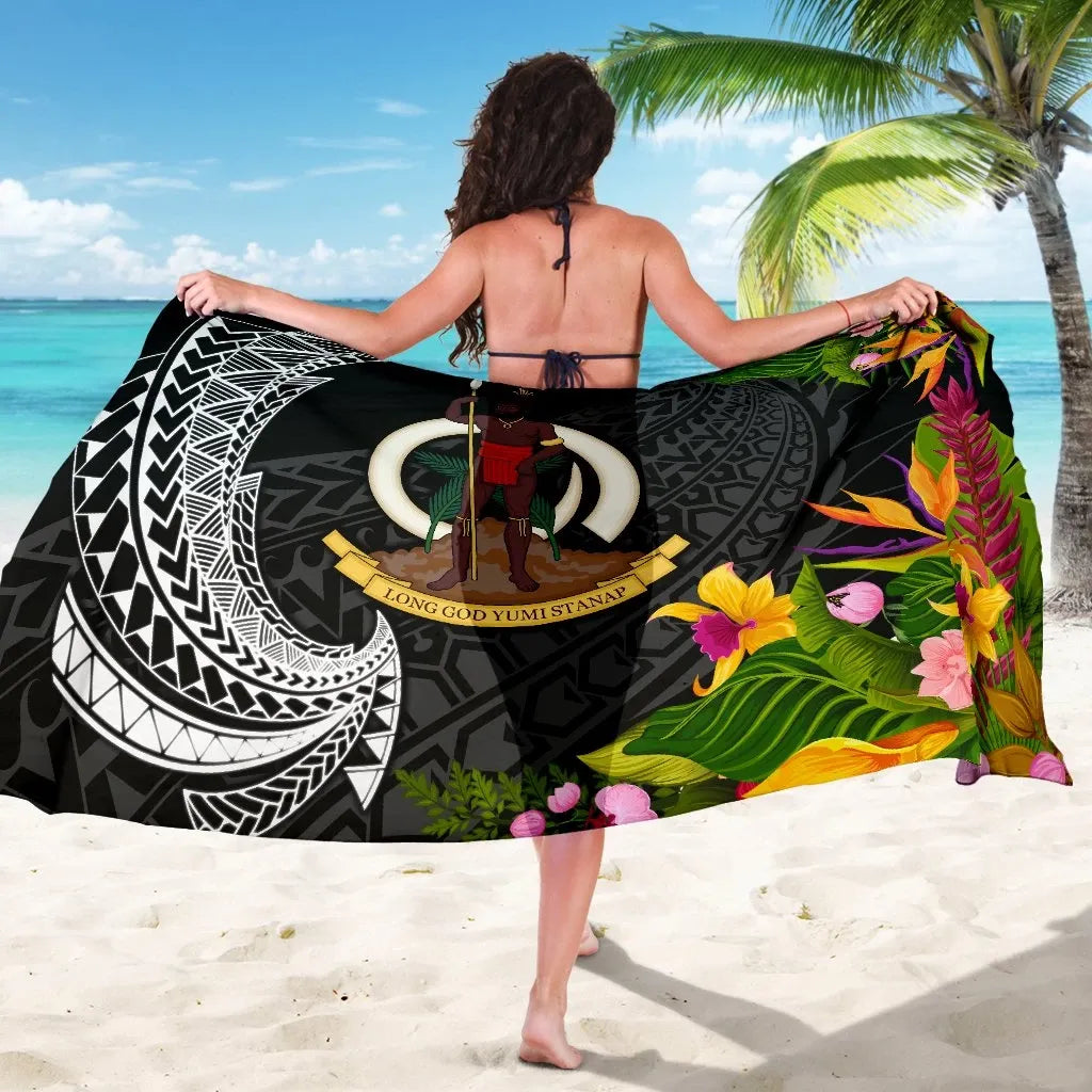 Vanuatu Sarong - Seal Spiral Polynesian Patterns
