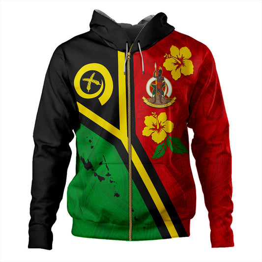 Vanuatu Hoodie Tribal Polynesia Tattoo With Map