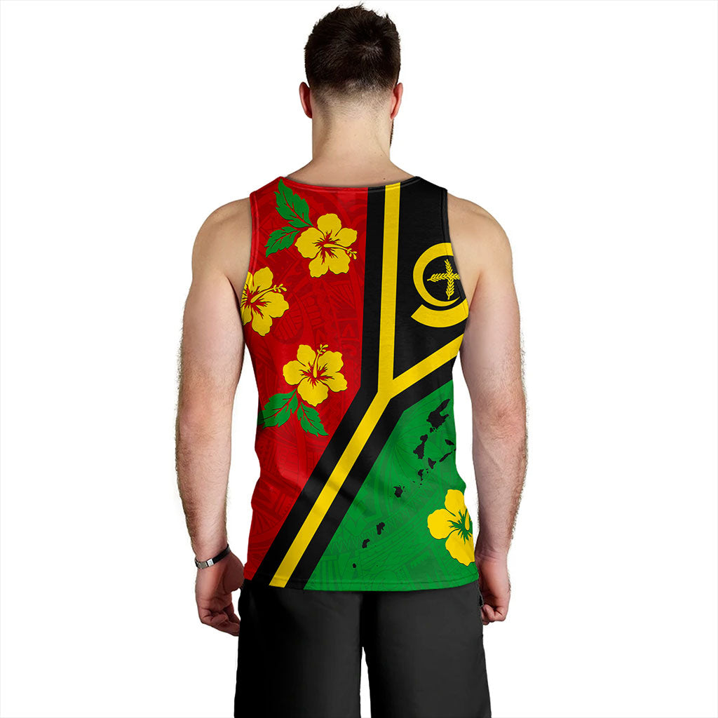 Vanuatu Tank Top Tribal Polynesia Tattoo With Map