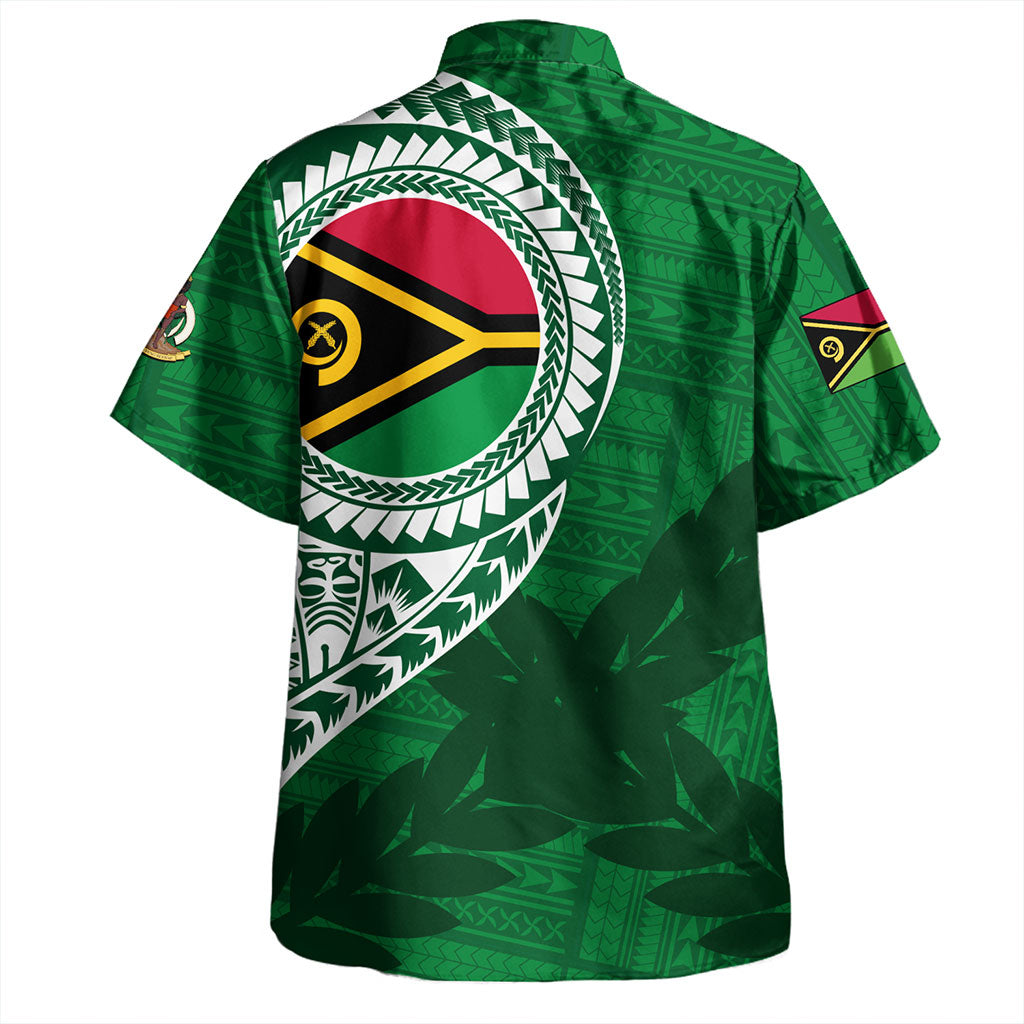 Vanuatu Hawaiian Shirt Tribal Grunge Flag