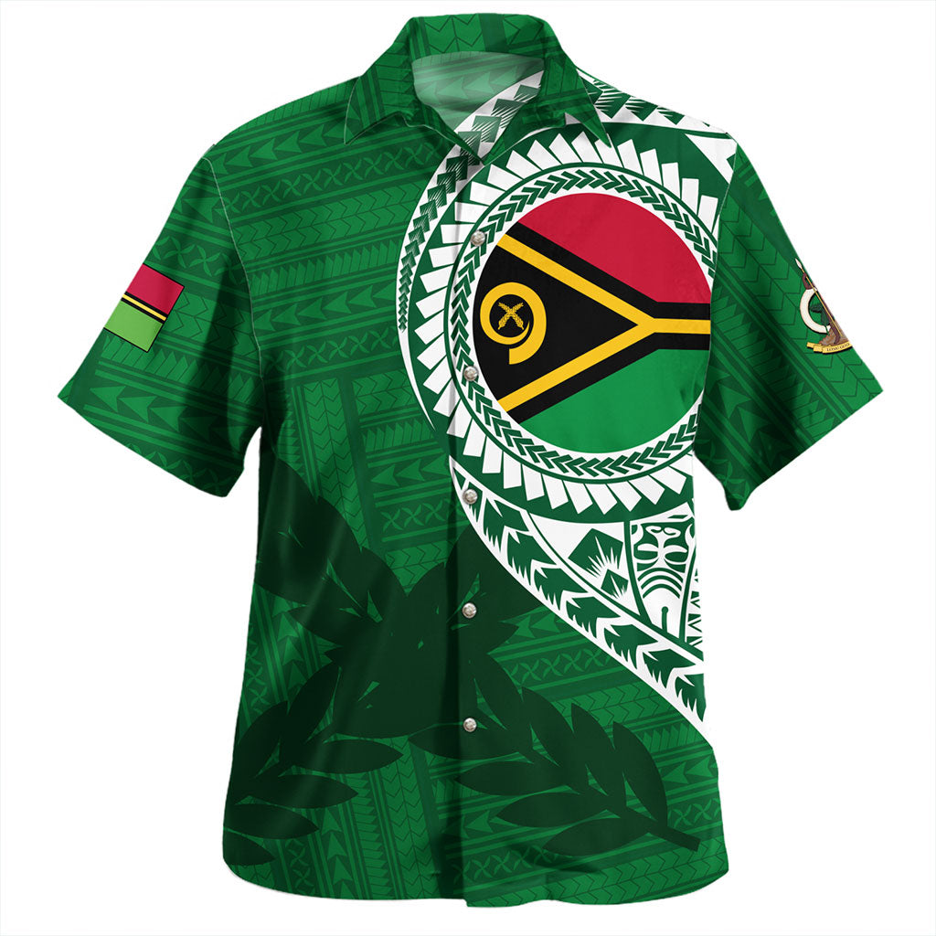 Vanuatu Hawaiian Shirt Tribal Grunge Flag