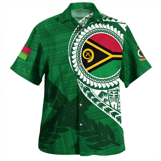 Vanuatu Hawaiian Shirt Tribal Grunge Flag