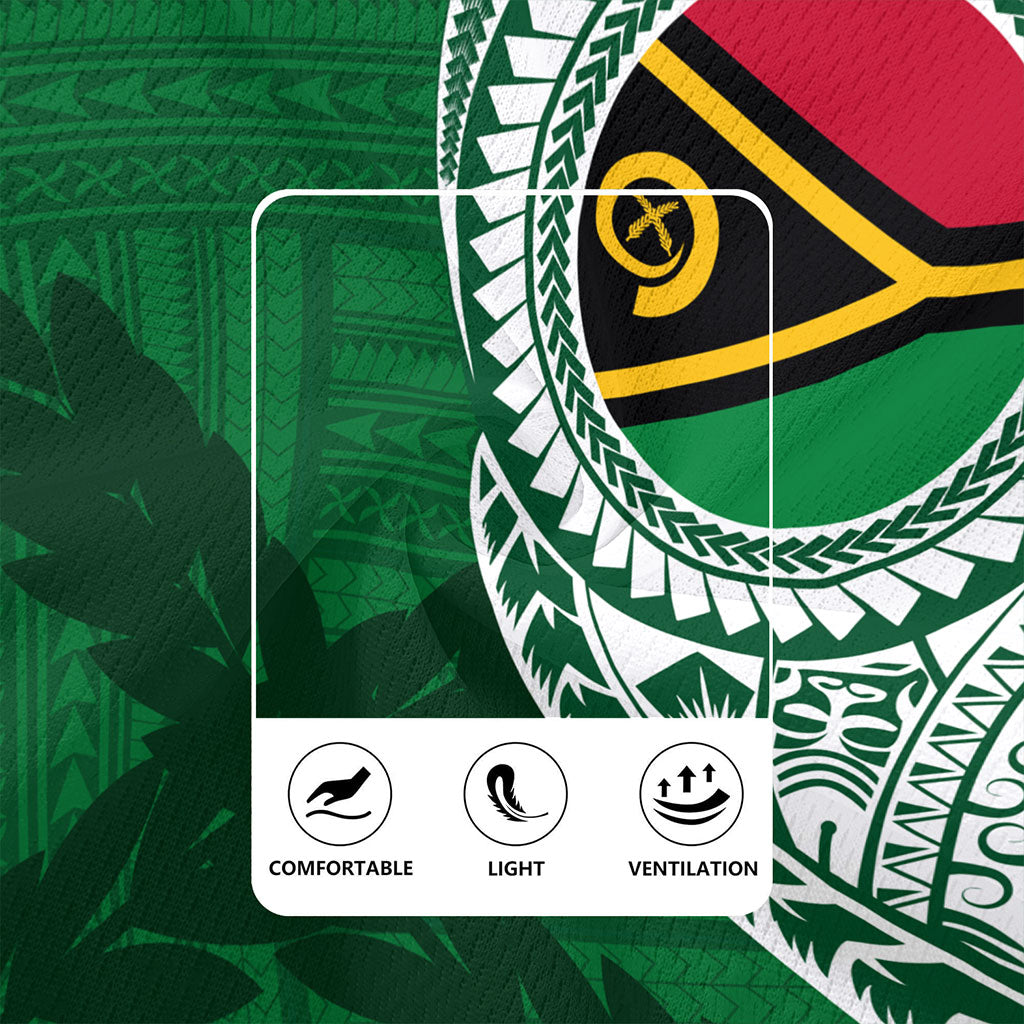 Vanuatu Rugby Jersey Tribal Melanesia Leaf
