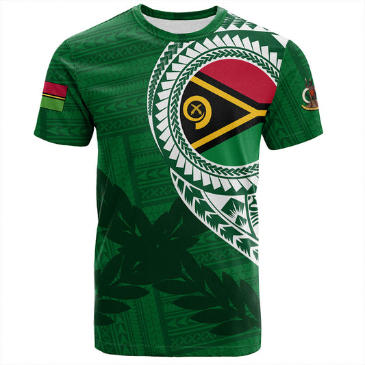 Vanuatu T-Shirt Tribal Melanesia Leaf