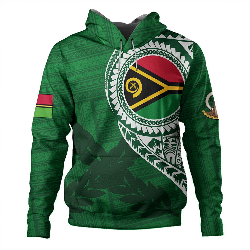 Vanuatu Hoodie Tribal Melanesia Leaf