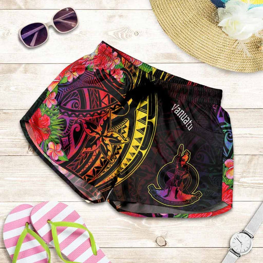 Vanuatu Women Shorts - Tropical Hippie Style