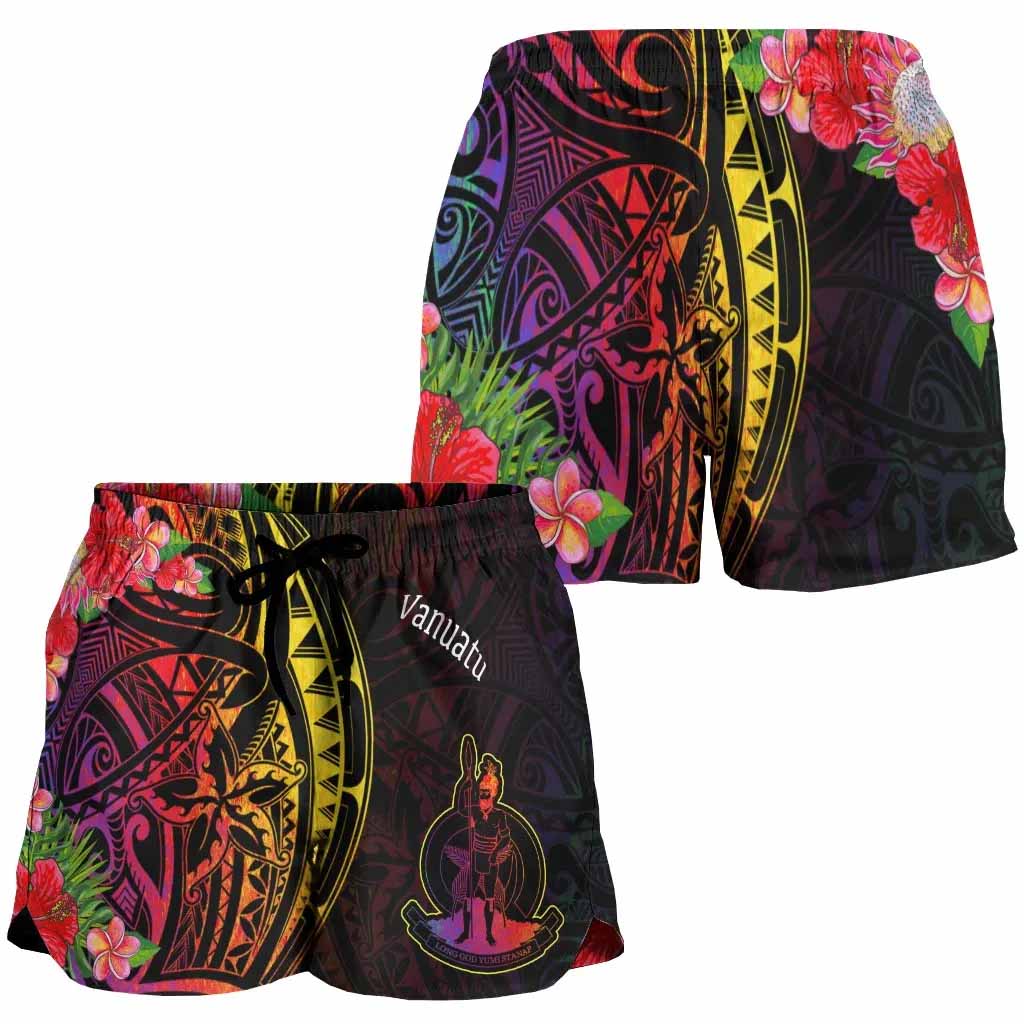 Vanuatu Women Shorts - Tropical Hippie Style