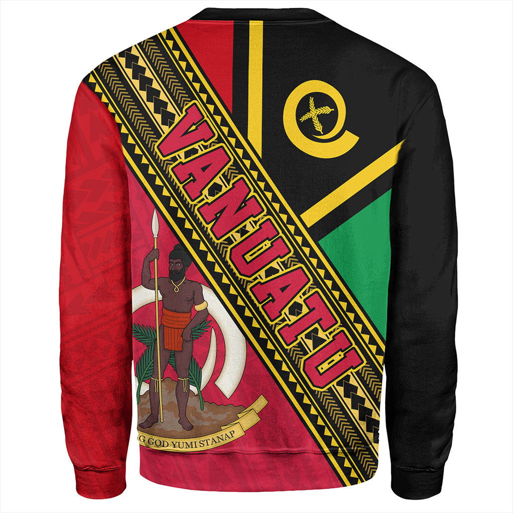 Vanuatu Sweatshirt Flag And Coat Of Arms