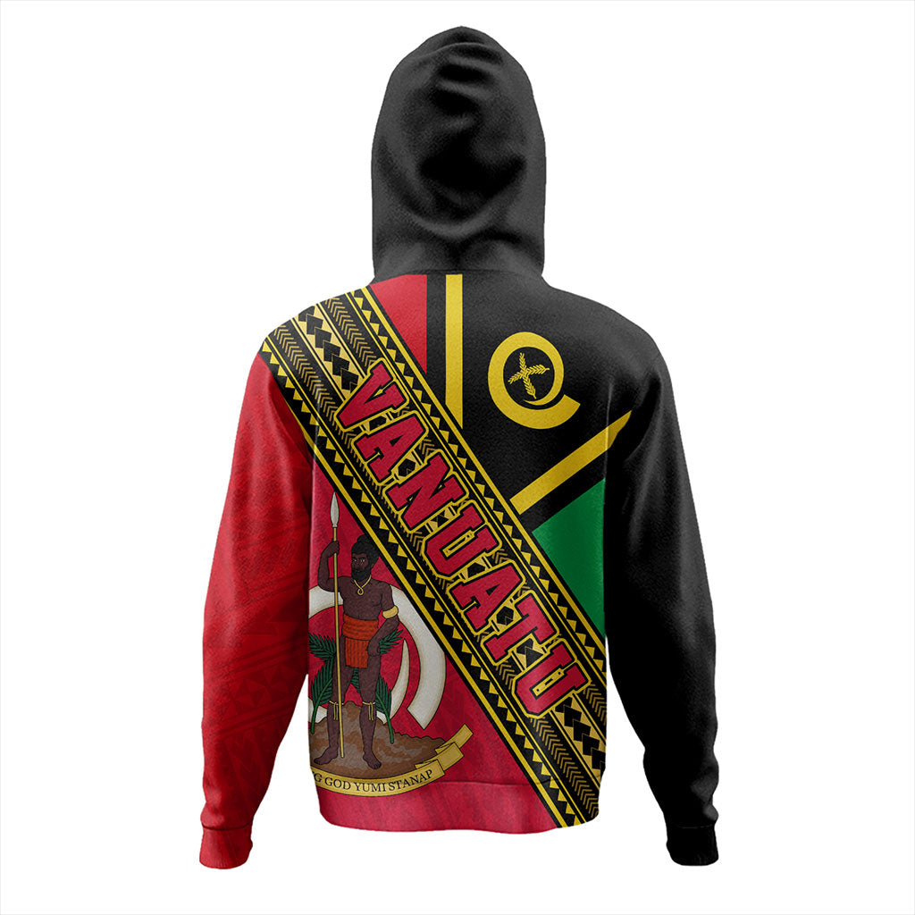 Vanuatu Hoodie Flag And Coat Of Arms