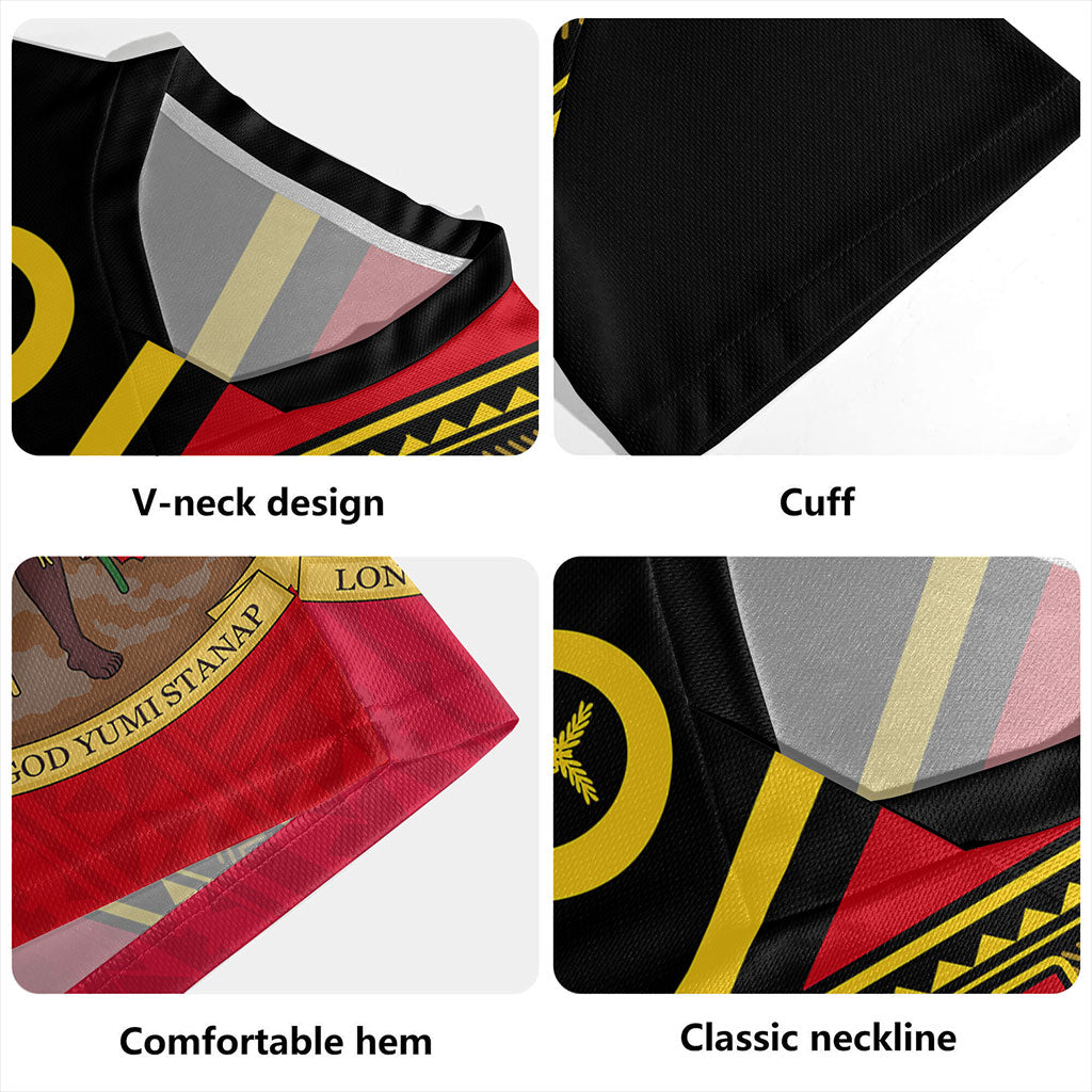 Vanuatu Rugby Jersey Flag And Coat Of Arms