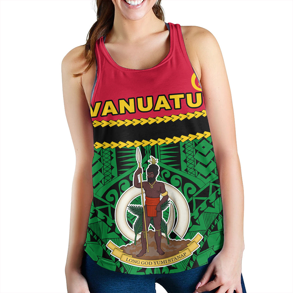 Vanuatu Women Tank Melanesian Tribal Pattern
