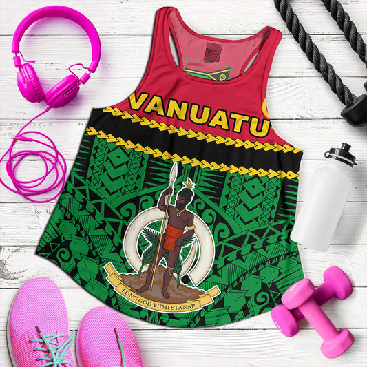 Vanuatu Women Tank Melanesian Tribal Pattern