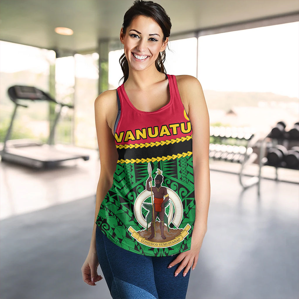 Vanuatu Women Tank Melanesian Tribal Pattern