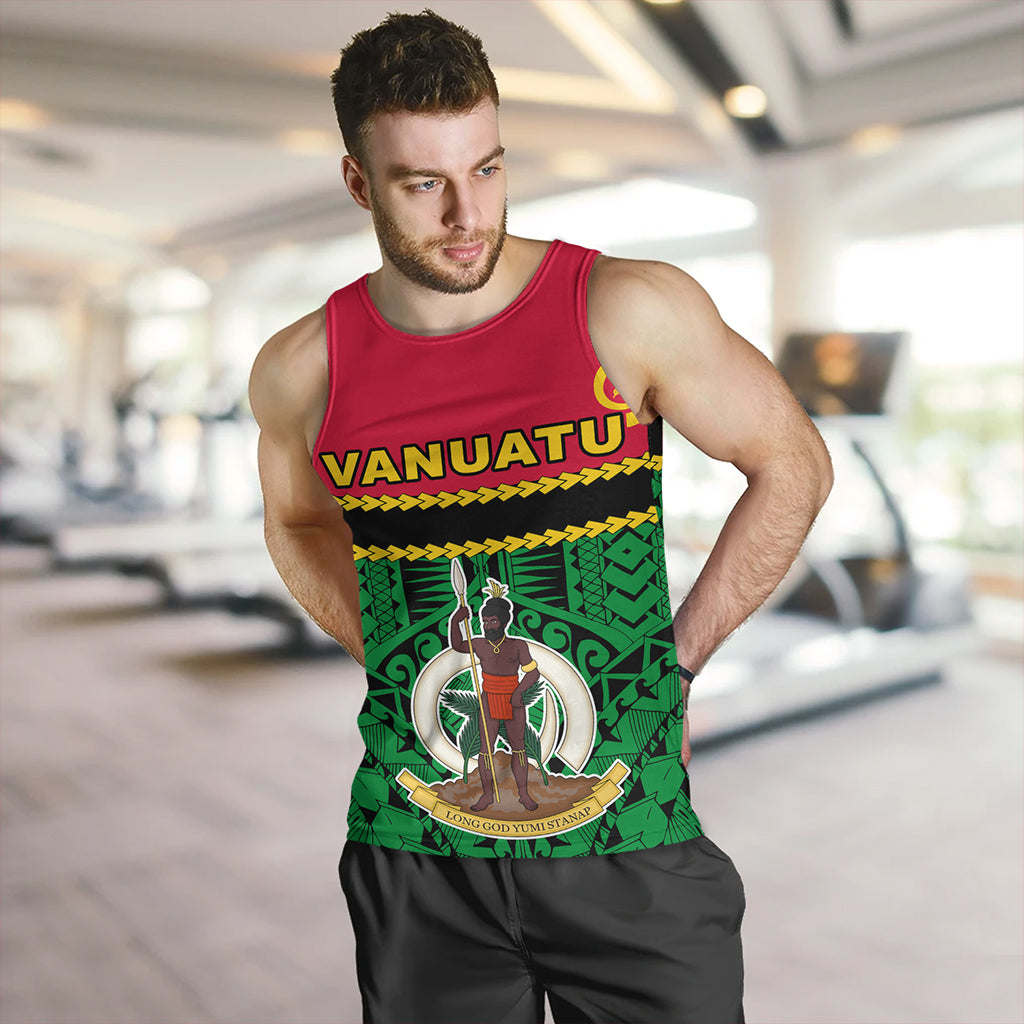 Vanuatu Tank Top Melanesian Tribal Pattern