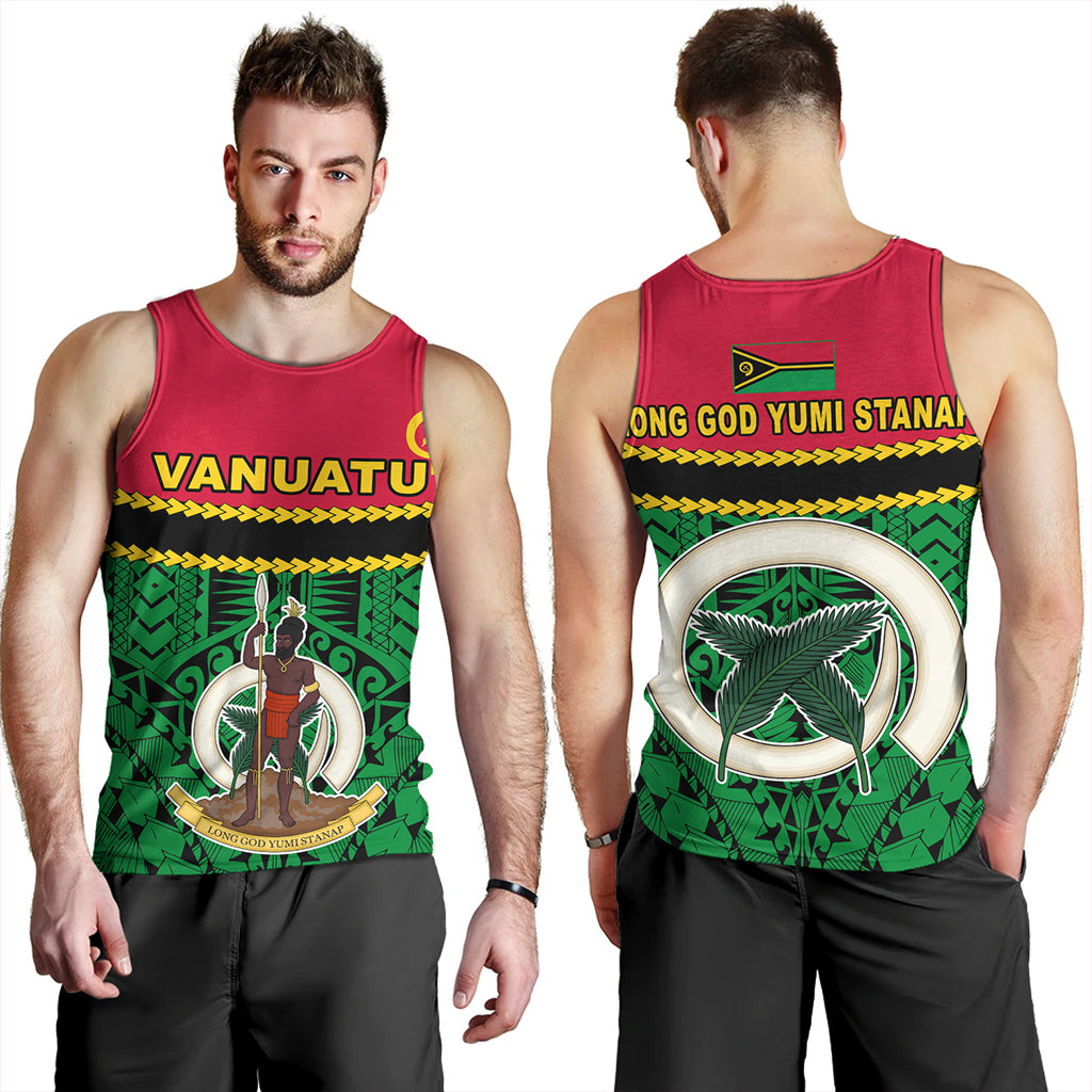 Vanuatu Tank Top Melanesian Tribal Pattern