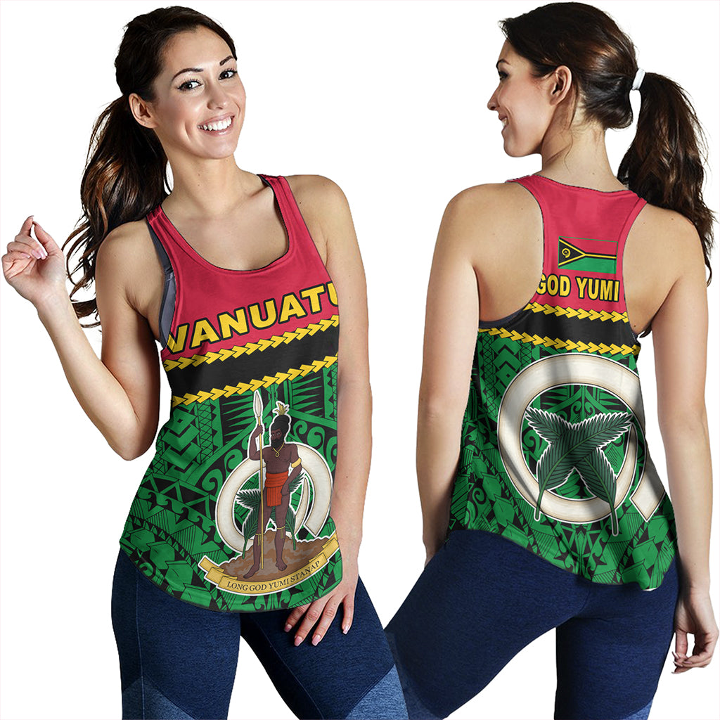 Vanuatu Women Tank Melanesian Tribal Pattern