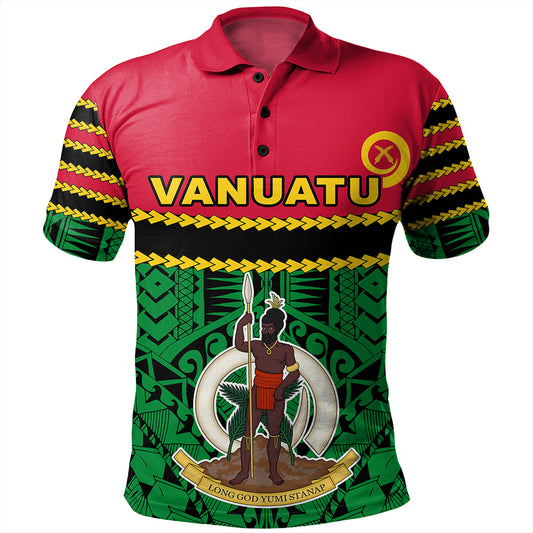 Vanuatu Polo Shirt Melanesian Tribal Pattern