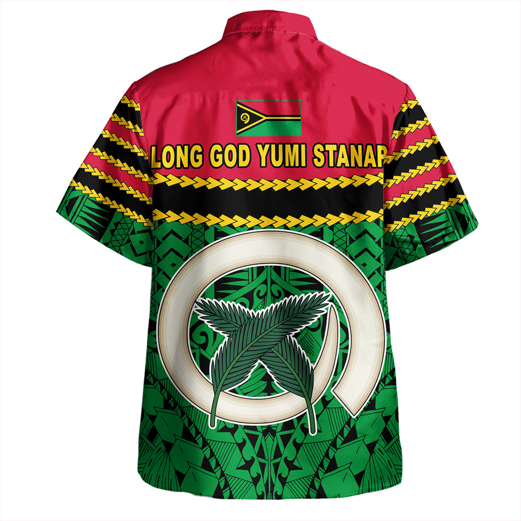 Vanuatu Hawaiian Shirt Coat Of Arms Tribal