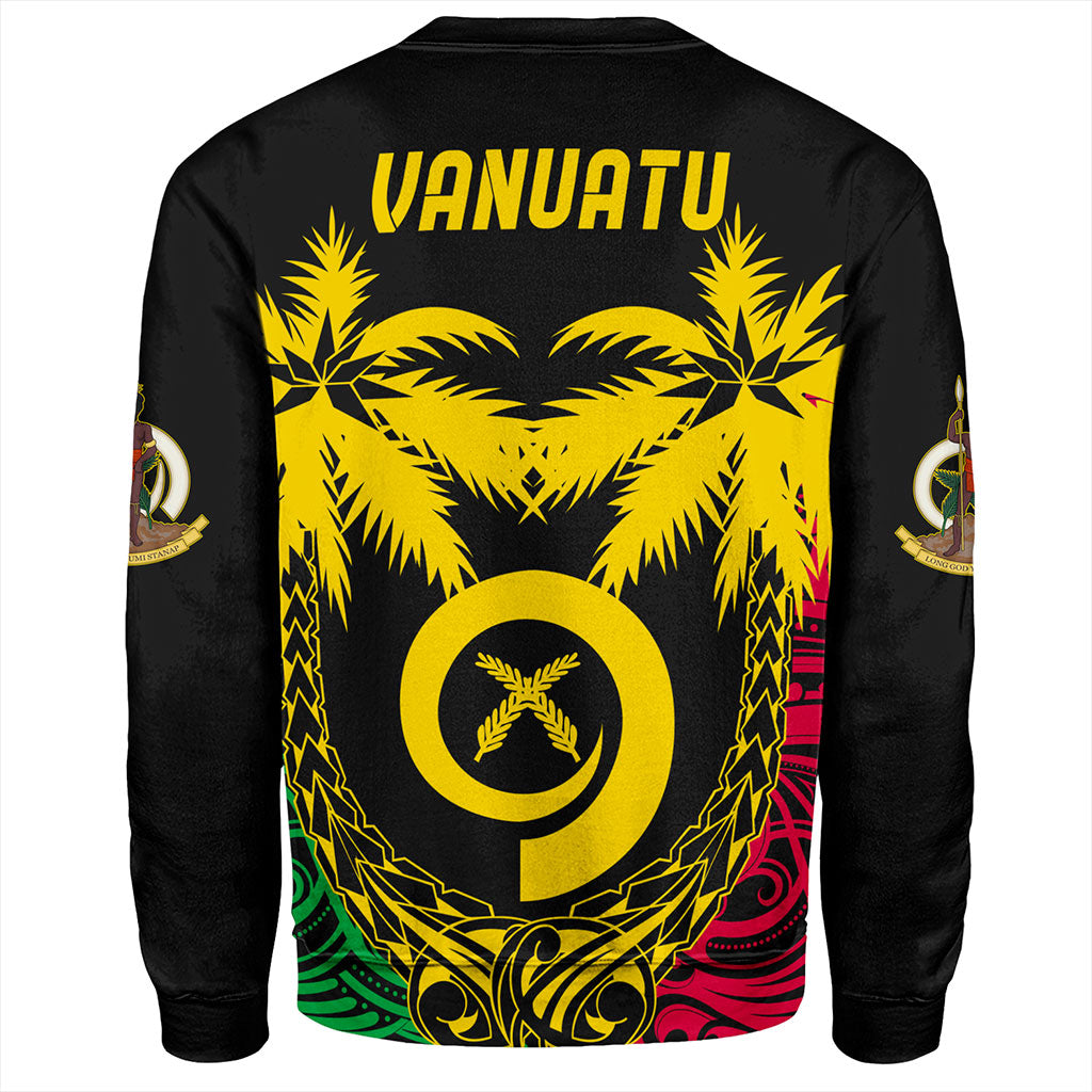 Vanuatu Sweatshirt Tribal Pattern Coconut