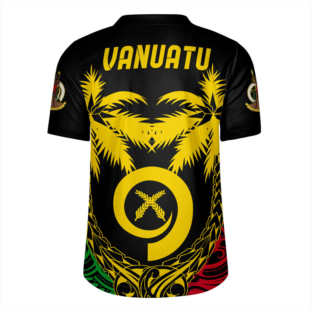 Vanuatu Rugby Jersey Tribal Pattern Coconut