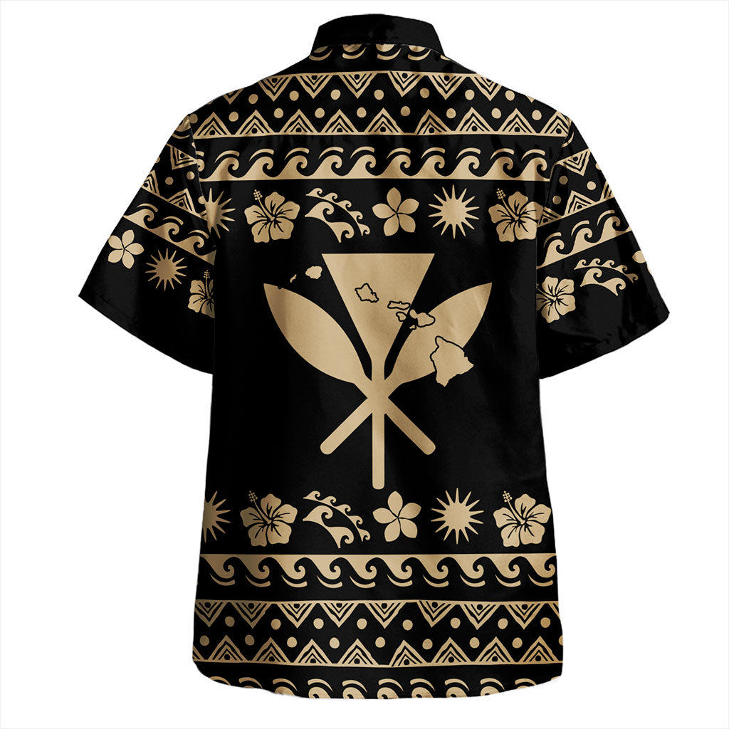 Hawaii Hawaiian Shirt Kanaka Map Vintage Set Hawaiian Symbols