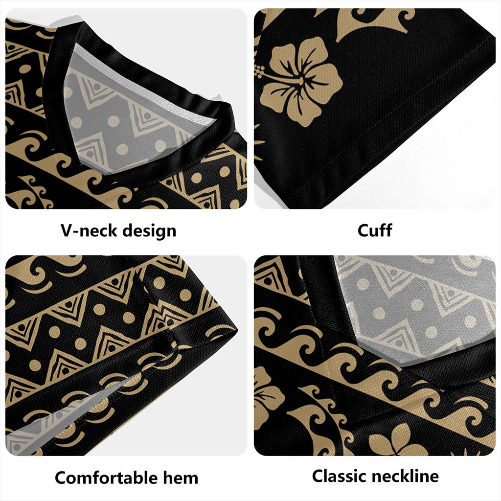 Hawaii Rugby Jersey Kanaka Map Vintage Set Hawaiian Symbols
