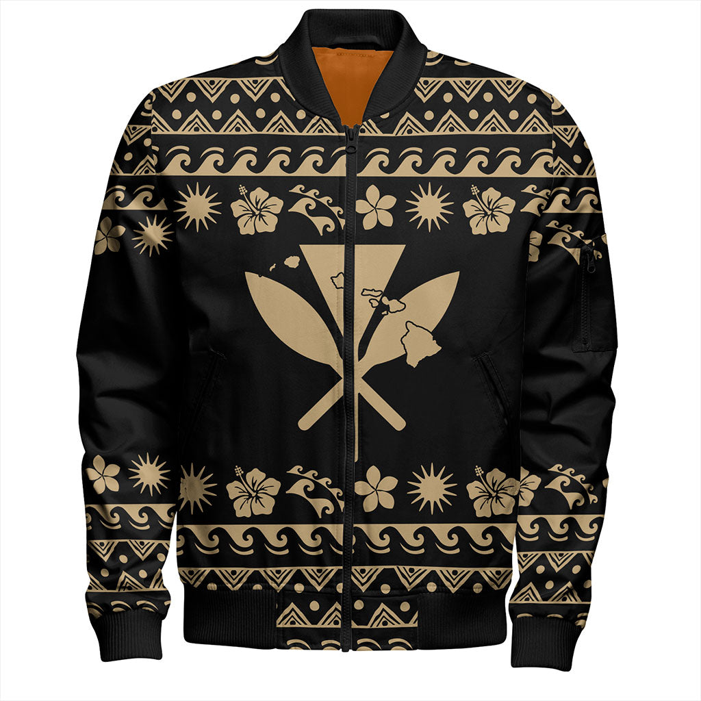 Hawaii Bomber Jacket Vintage Set Hawaiian Symbols