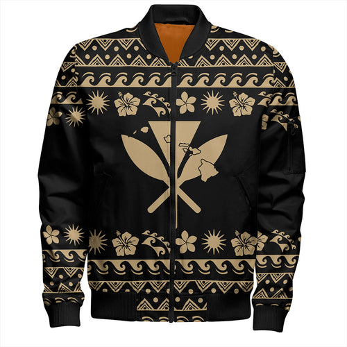 Hawaii Bomber Jacket Vintage Set Hawaiian Symbols