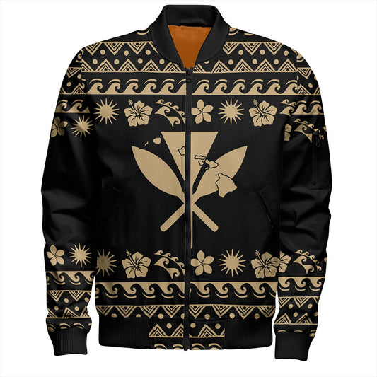 Hawaii Bomber Jacket Vintage Set Hawaiian Symbols