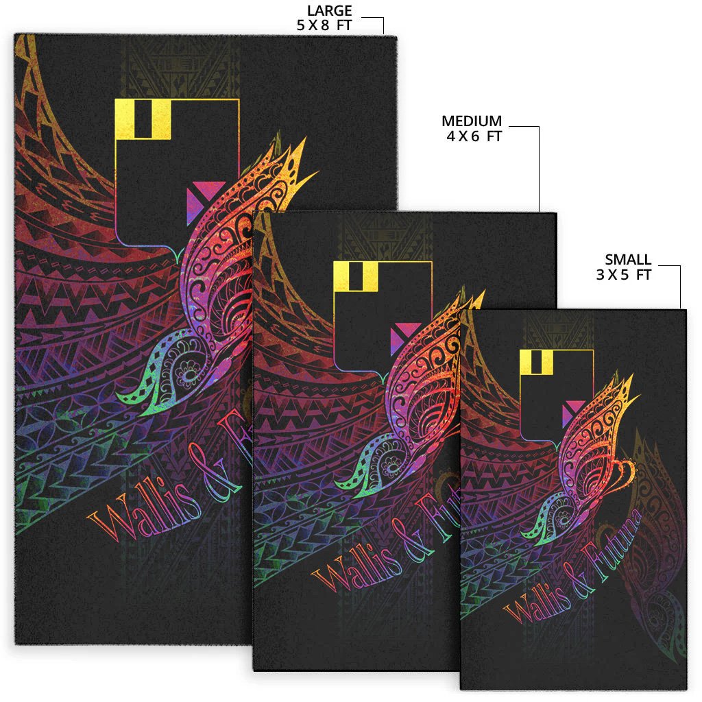 Wallis and Futuna Area Rug - Butterfly Polynesian Style