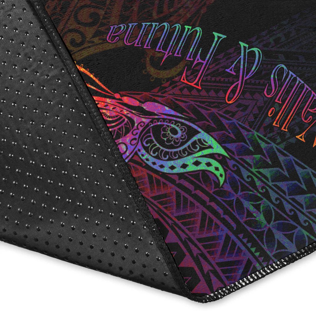 Wallis and Futuna Area Rug - Butterfly Polynesian Style