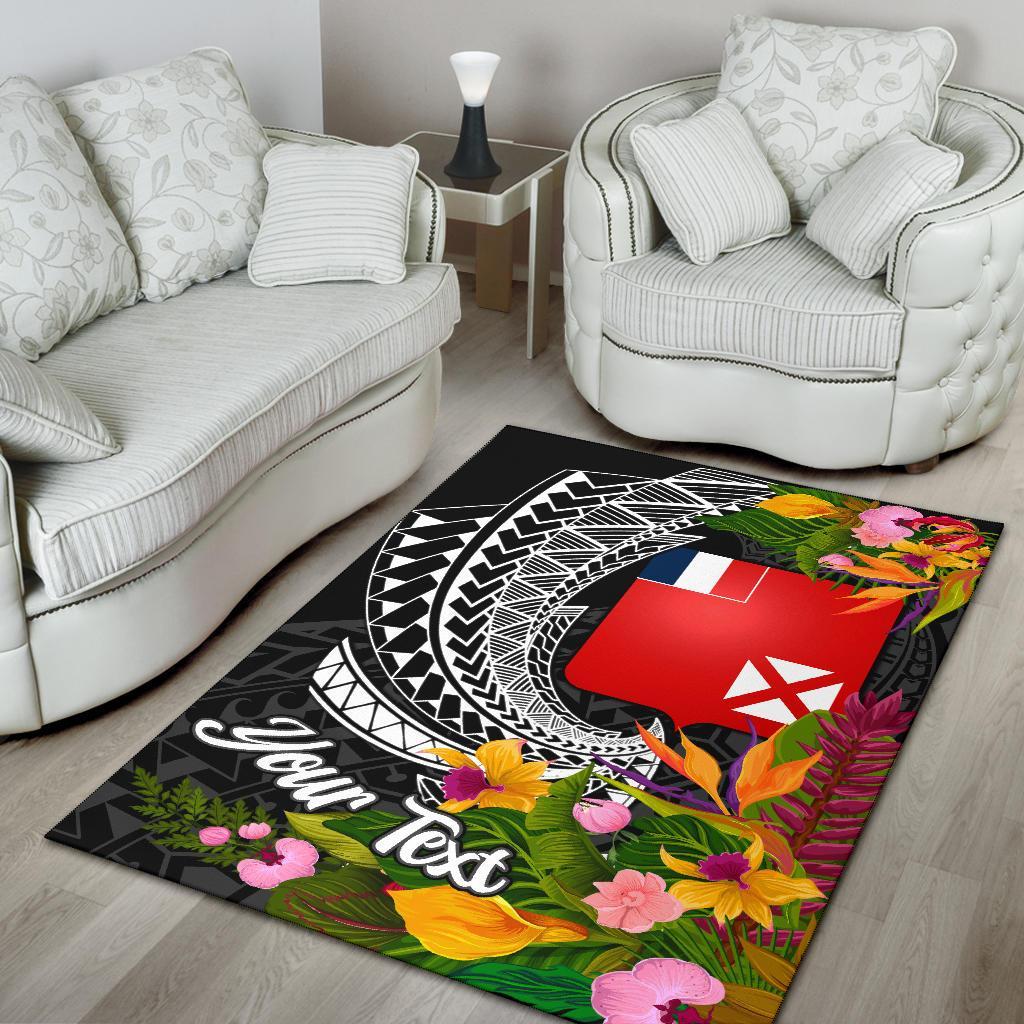 Wallis and Futuna Area Rug - Custom Personalised Seal Spiral Polynesian Patterns