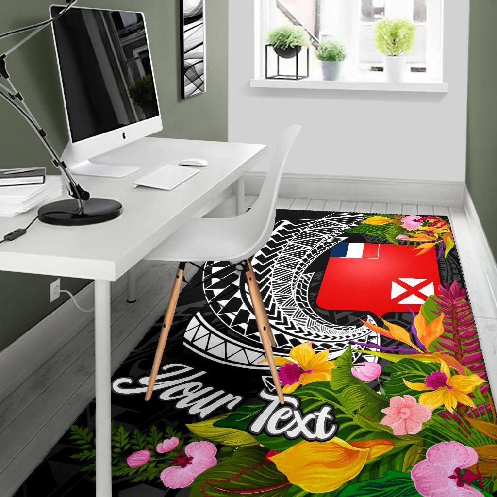 Wallis and Futuna Area Rug - Custom Personalised Seal Spiral Polynesian Patterns